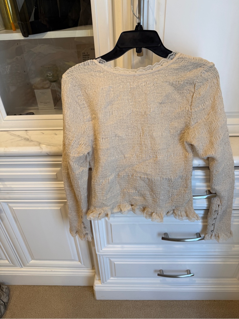 Free People Cream Knit Button-Front Cardigan - Picture 4 of 4